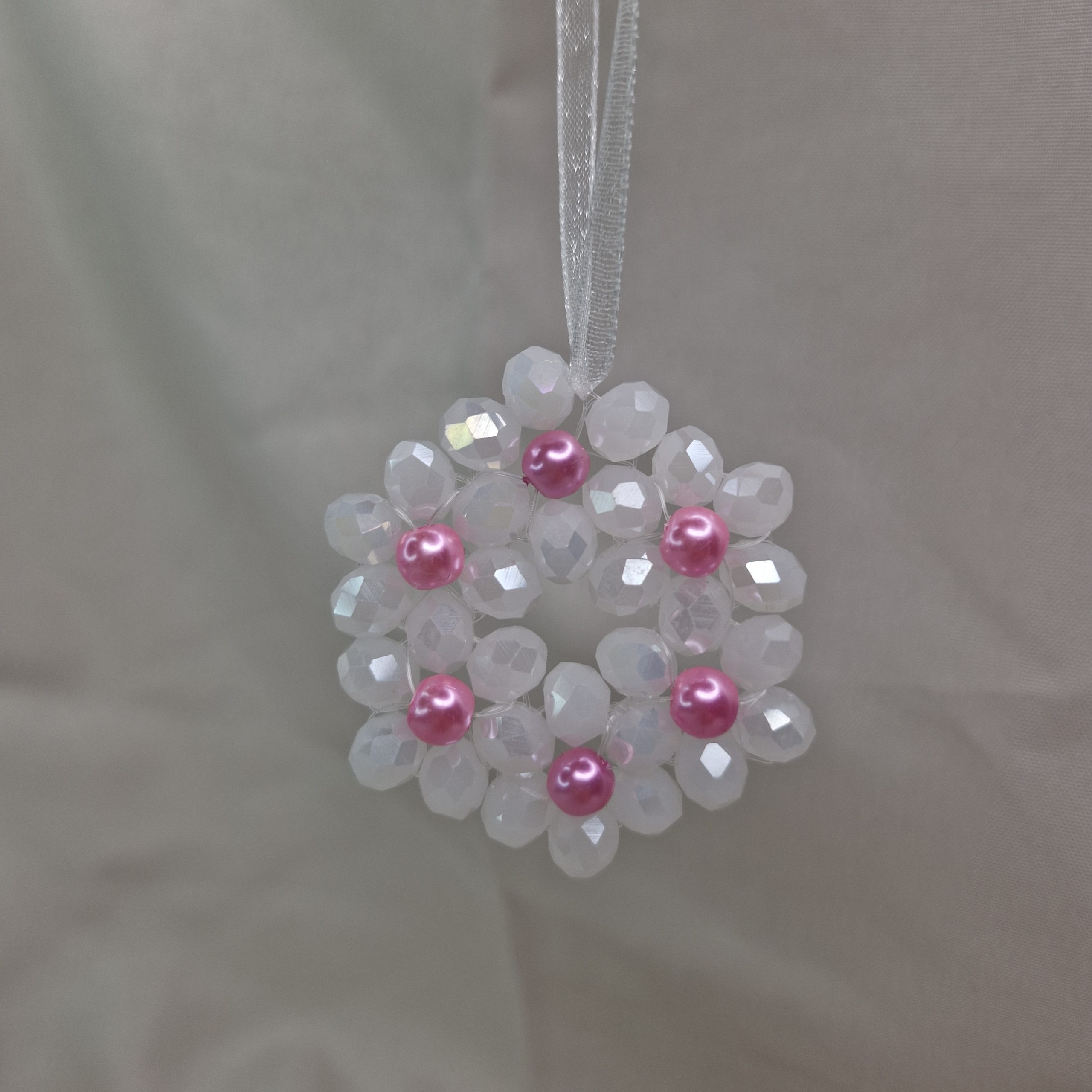 Frosted White and Baby Pink