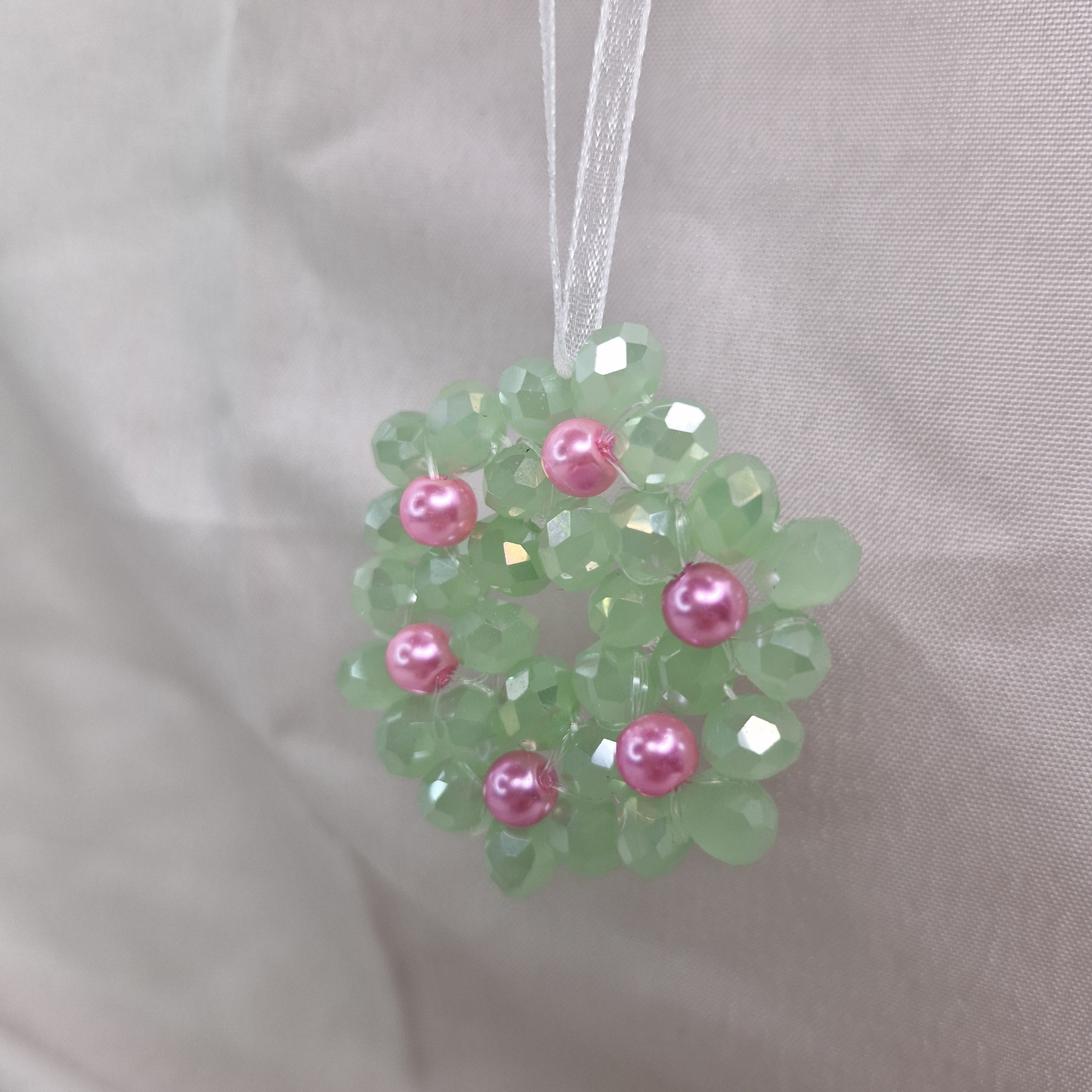 Frosted Light Green and Baby Pink