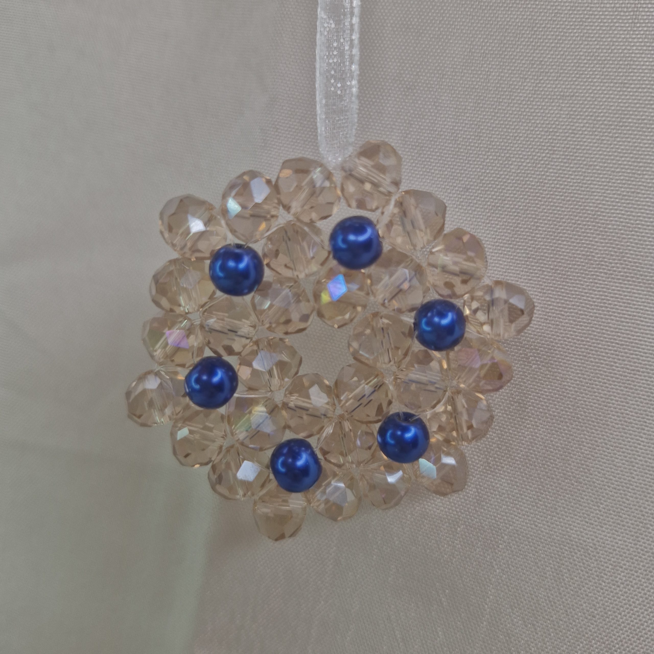 Champagne and Royal Blue